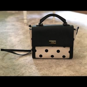 Kate Spade brynlee blk/natdot handbag
